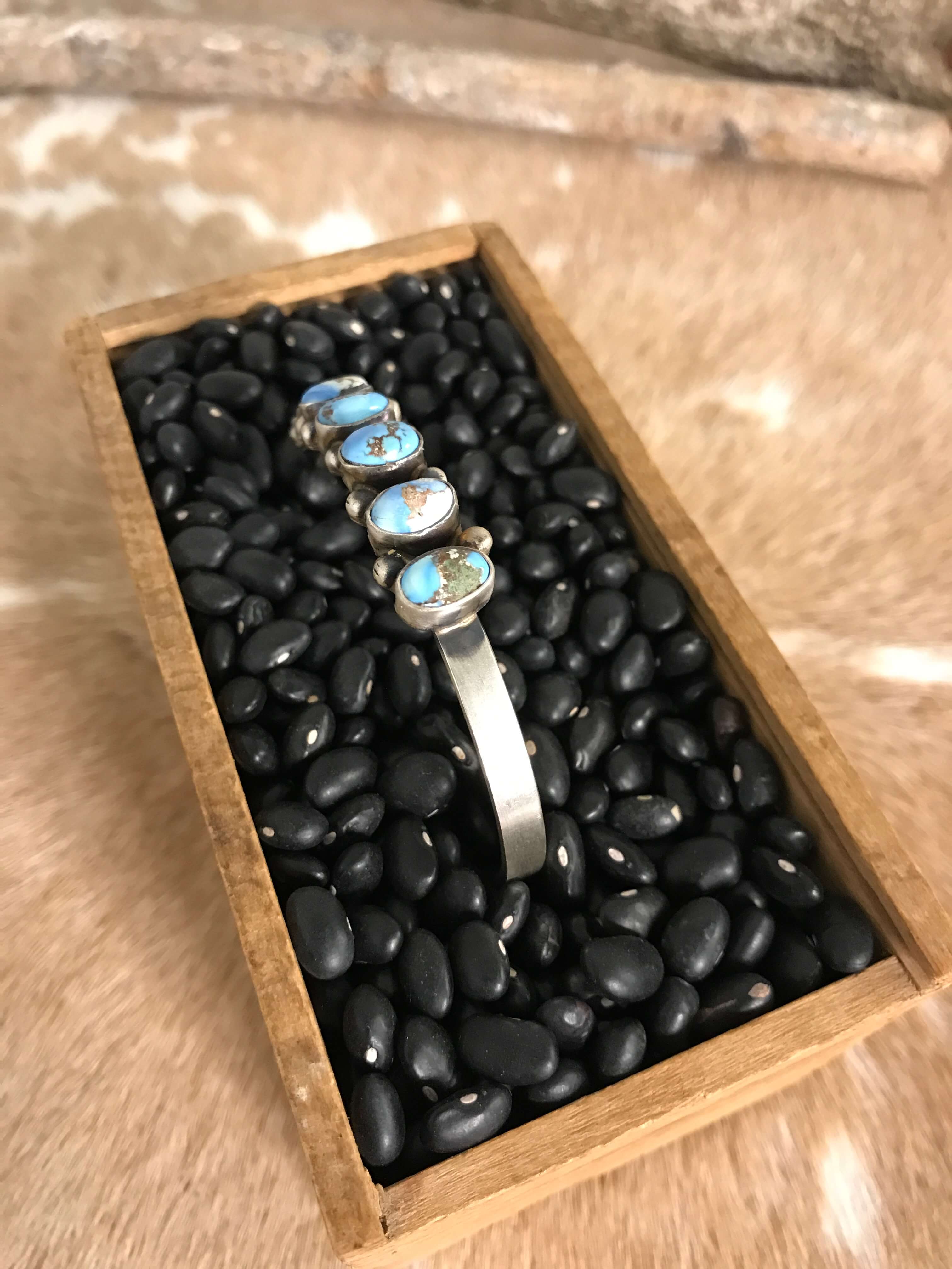 The Canoncino Cuff, 3-Bracelets & Cuffs-Calli Co., Turquoise and Silver Jewelry, Native American Handmade, Zuni Tribe, Navajo Tribe, Brock Texas