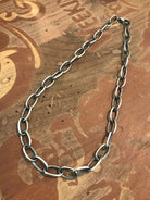 The Mellow Sterling Chain Necklace-Necklaces-Calli Co., Turquoise and Silver Jewelry, Native American Handmade, Zuni Tribe, Navajo Tribe, Brock Texas