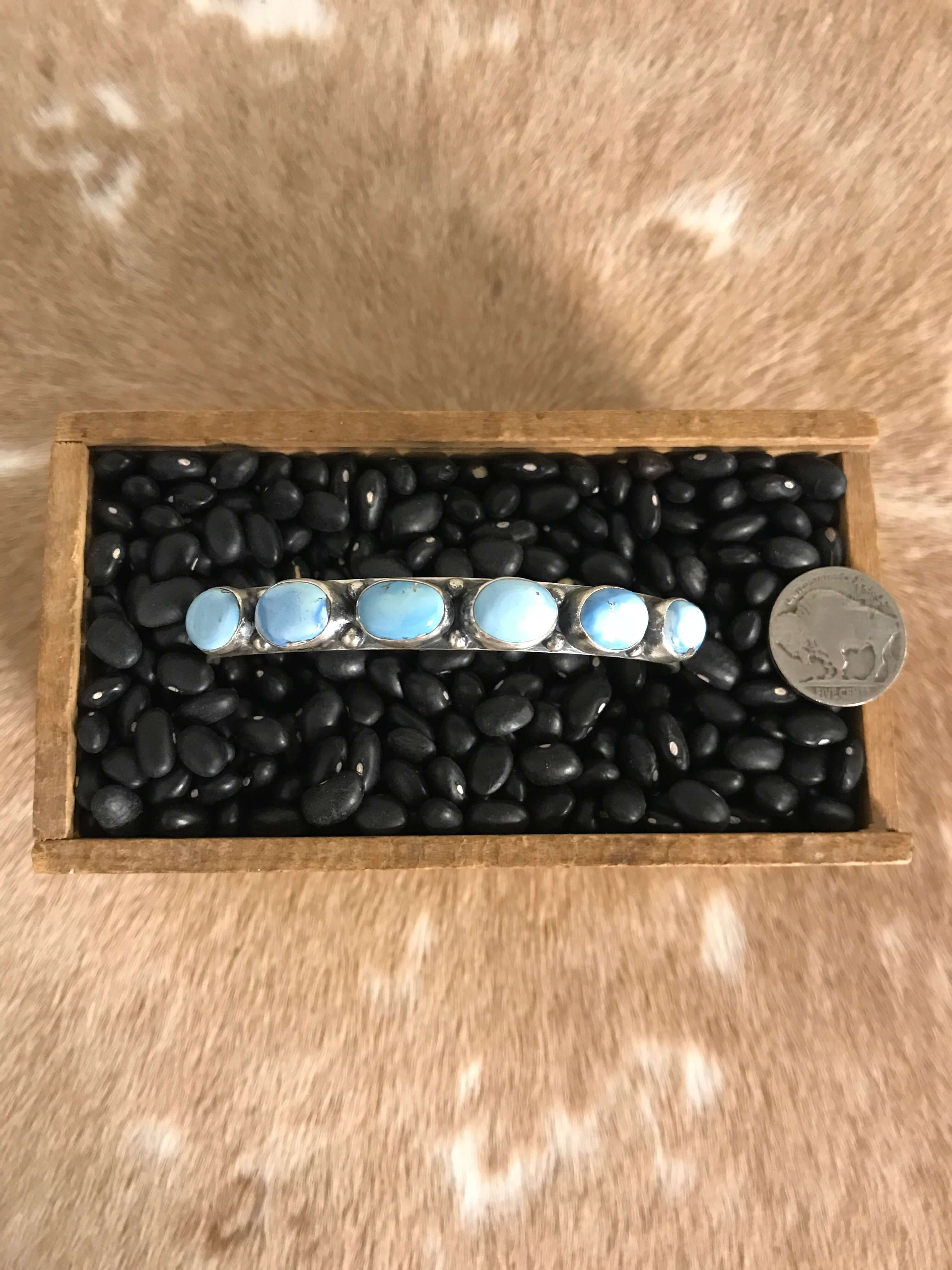 The Mokena Cuff-Bracelets & Cuffs-Calli Co., Turquoise and Silver Jewelry, Native American Handmade, Zuni Tribe, Navajo Tribe, Brock Texas