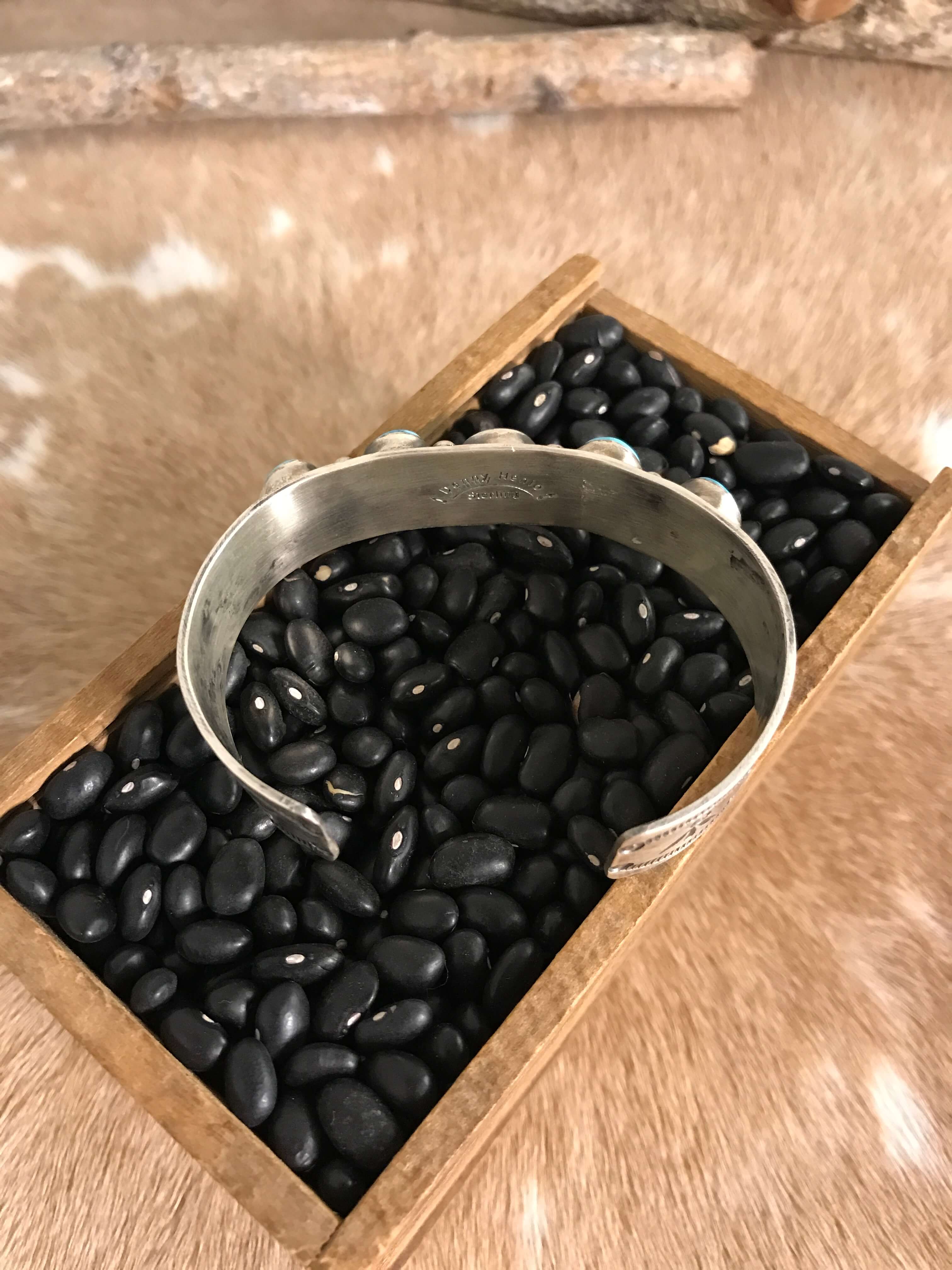 The Hanson Cuff-Bracelets & Cuffs-Calli Co., Turquoise and Silver Jewelry, Native American Handmade, Zuni Tribe, Navajo Tribe, Brock Texas