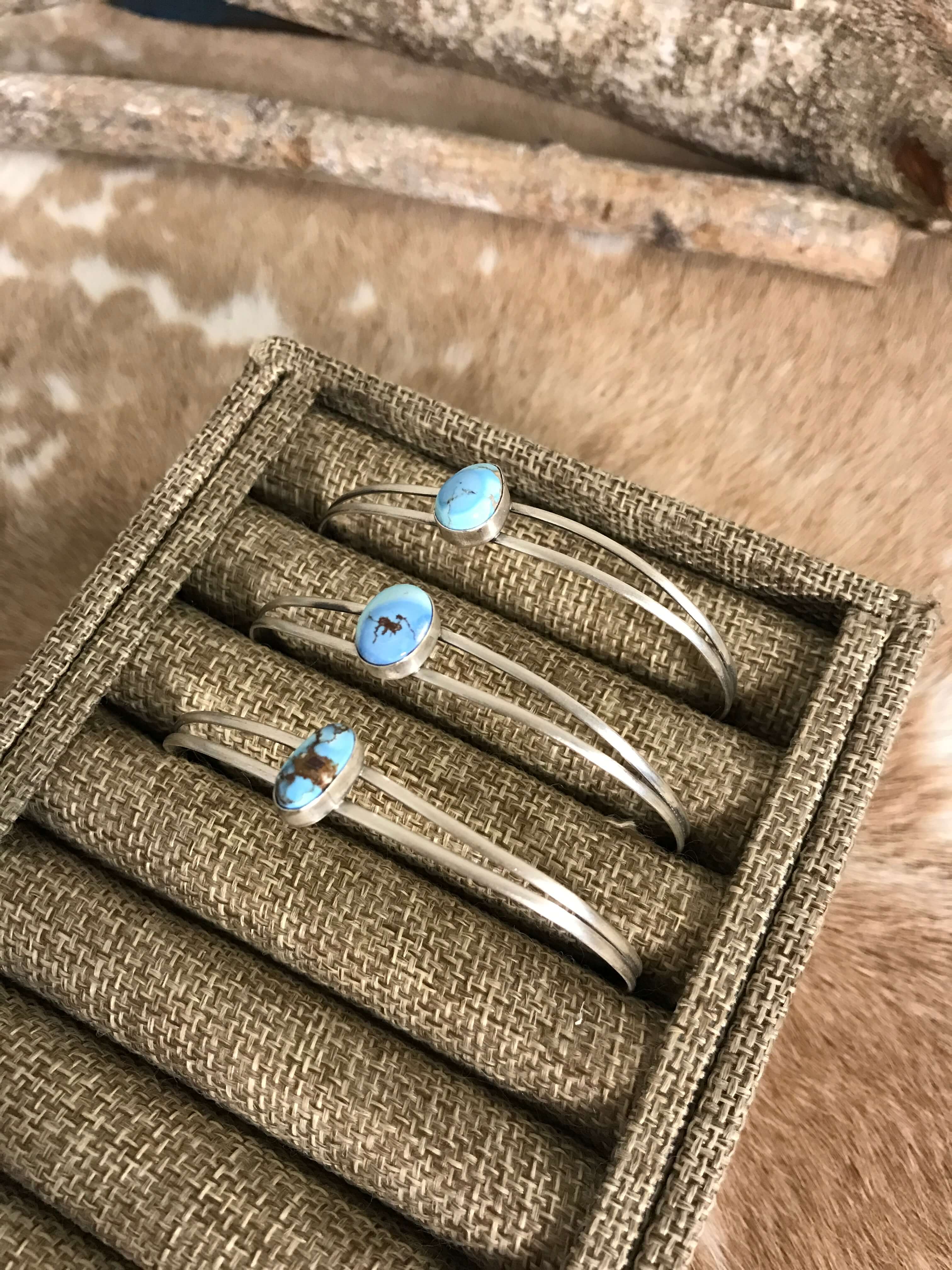 The Humboldt Cuffs-Bracelets & Cuffs-Calli Co., Turquoise and Silver Jewelry, Native American Handmade, Zuni Tribe, Navajo Tribe, Brock Texas