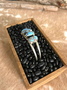 The Giddings 5 Stone Cuff, 2-Bracelets & Cuffs-Calli Co., Turquoise and Silver Jewelry, Native American Handmade, Zuni Tribe, Navajo Tribe, Brock Texas