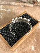 The Giddings 5 Stone Cuff, 2-Bracelets & Cuffs-Calli Co., Turquoise and Silver Jewelry, Native American Handmade, Zuni Tribe, Navajo Tribe, Brock Texas