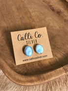 The Golden Hills Studs, 10-Earrings-Calli Co., Turquoise and Silver Jewelry, Native American Handmade, Zuni Tribe, Navajo Tribe, Brock Texas
