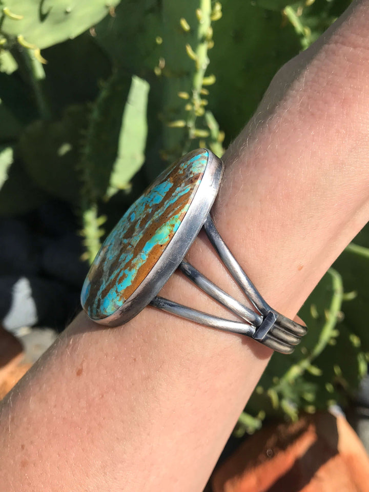 The Petaca Cuff-Bracelets & Cuffs-Calli Co., Turquoise and Silver Jewelry, Native American Handmade, Zuni Tribe, Navajo Tribe, Brock Texas