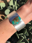 The Belle River Turquoise Cuff, 8-Bracelets & Cuffs-Calli Co., Turquoise and Silver Jewelry, Native American Handmade, Zuni Tribe, Navajo Tribe, Brock Texas