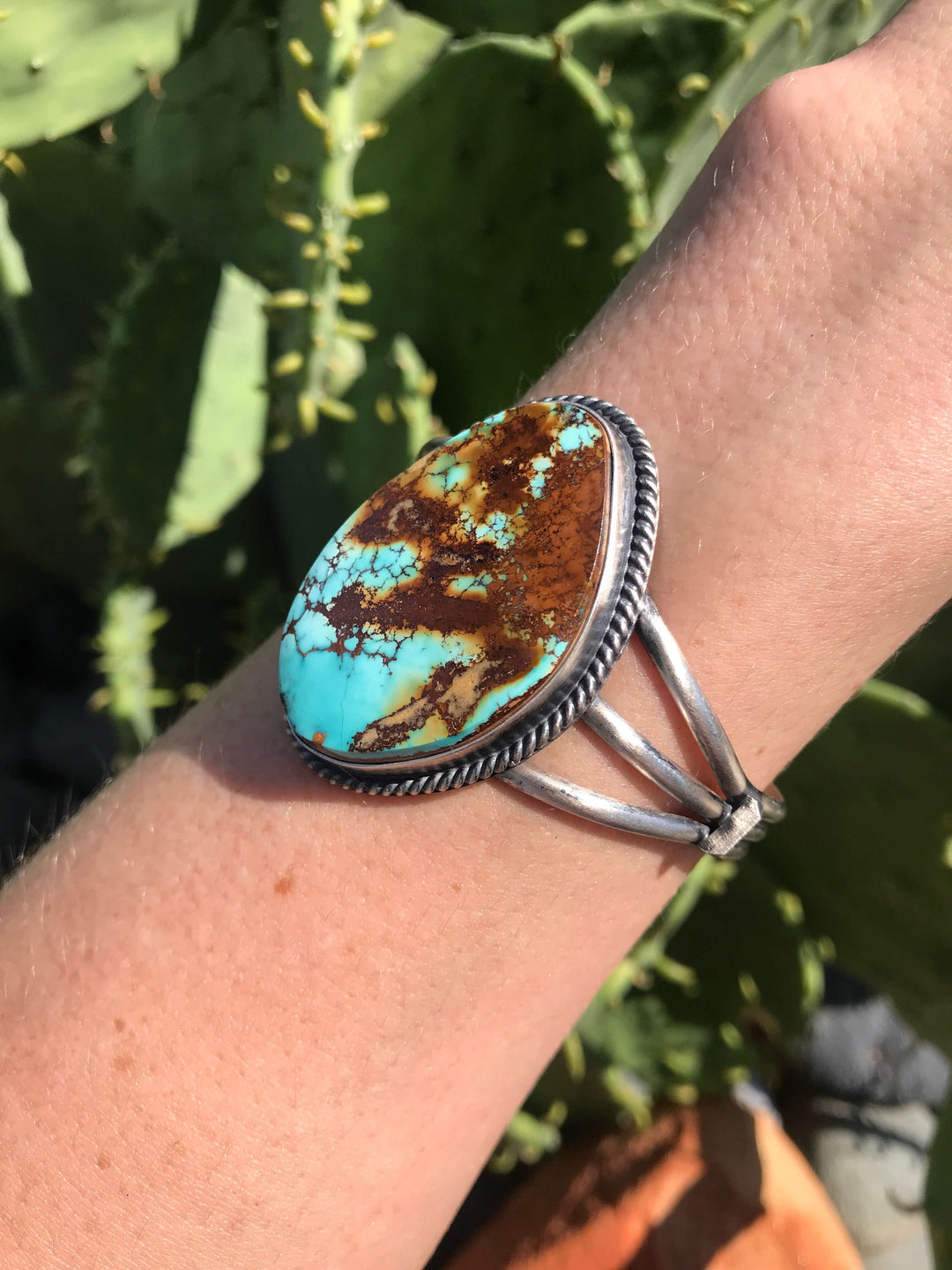 The Blundell Cuff-Bracelets & Cuffs-Calli Co., Turquoise and Silver Jewelry, Native American Handmade, Zuni Tribe, Navajo Tribe, Brock Texas