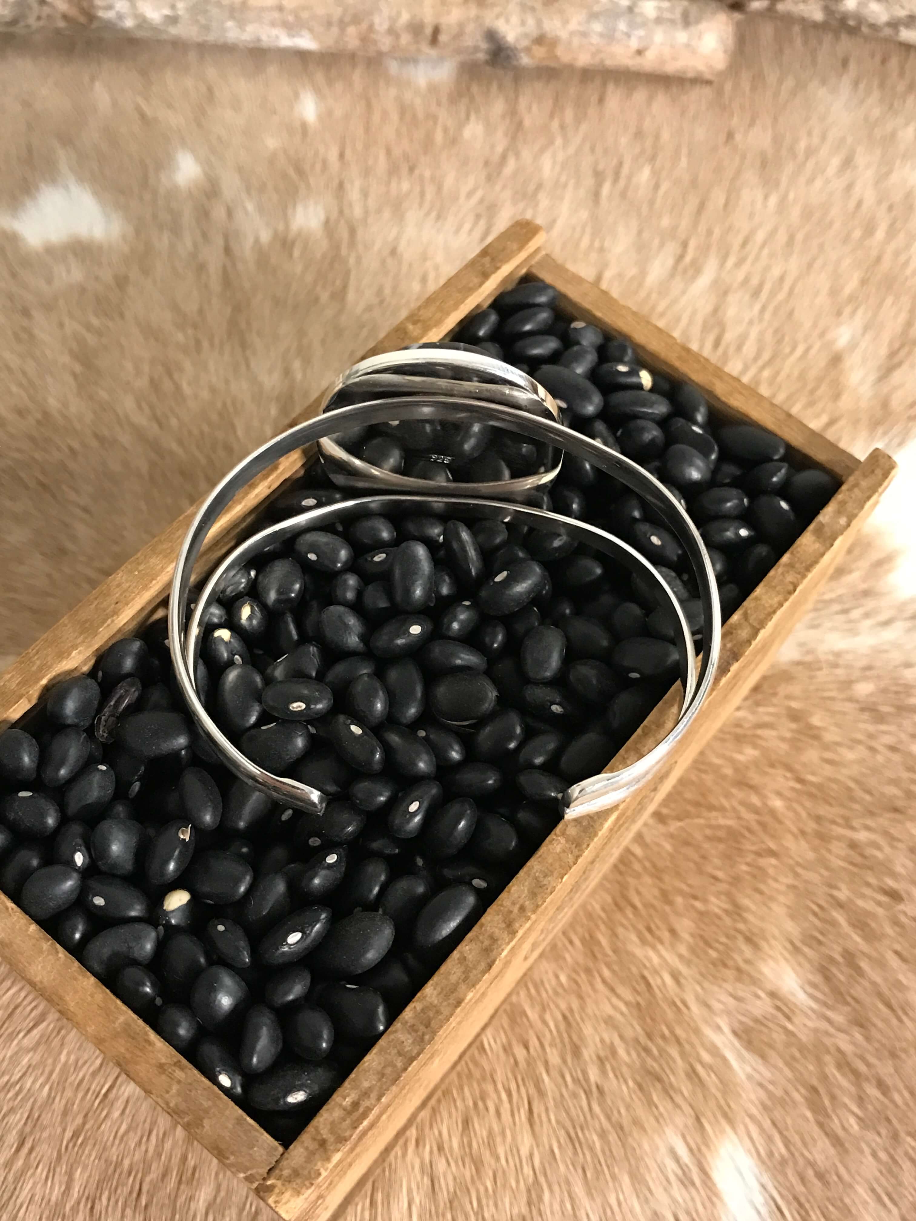 The Coalinga Cuff, 1-Bracelets & Cuffs-Calli Co., Turquoise and Silver Jewelry, Native American Handmade, Zuni Tribe, Navajo Tribe, Brock Texas