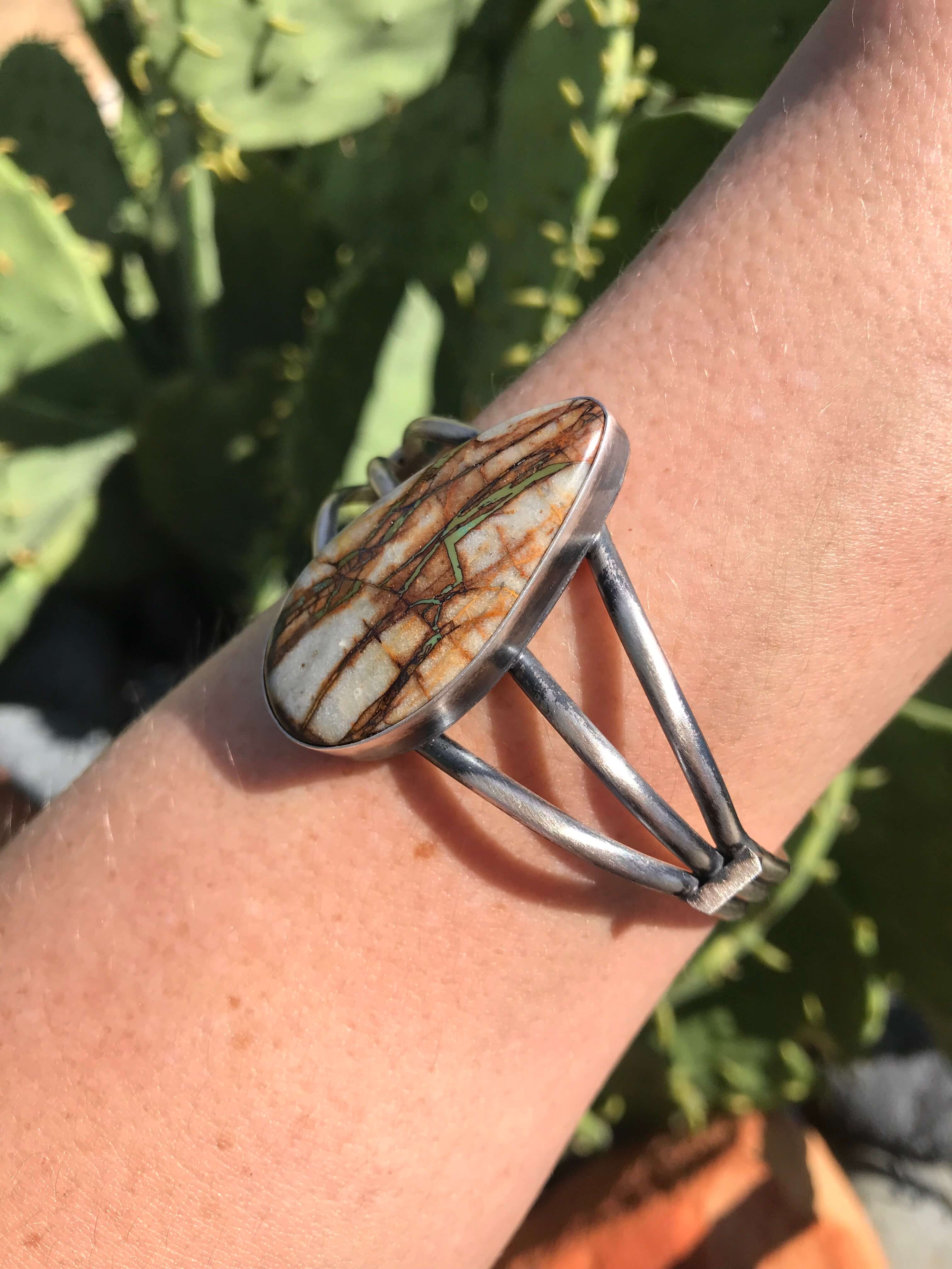 The Beauregard Royston Cuff-Bracelets & Cuffs-Calli Co., Turquoise and Silver Jewelry, Native American Handmade, Zuni Tribe, Navajo Tribe, Brock Texas