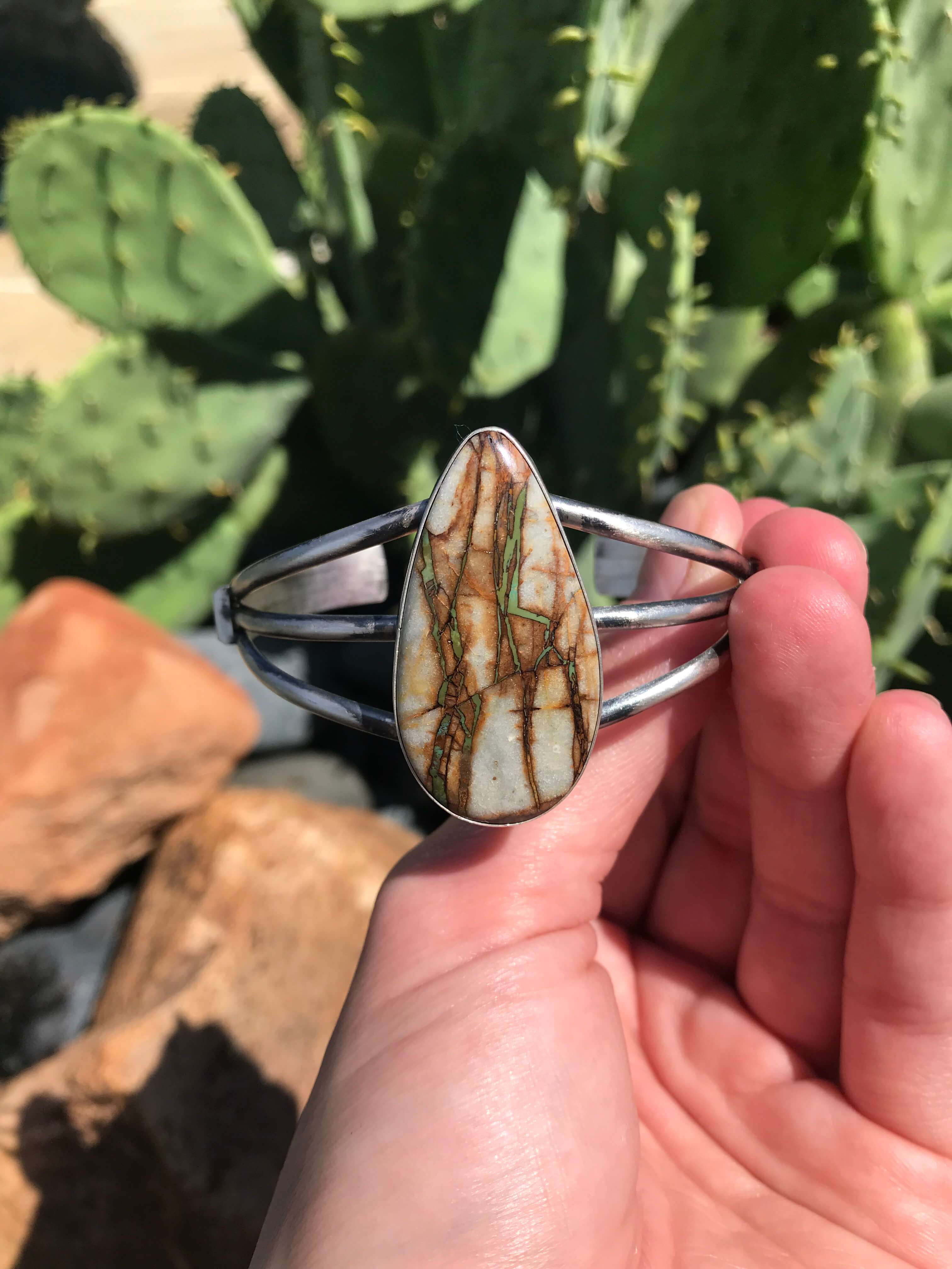 The Beauregard Royston Cuff-Bracelets & Cuffs-Calli Co., Turquoise and Silver Jewelry, Native American Handmade, Zuni Tribe, Navajo Tribe, Brock Texas