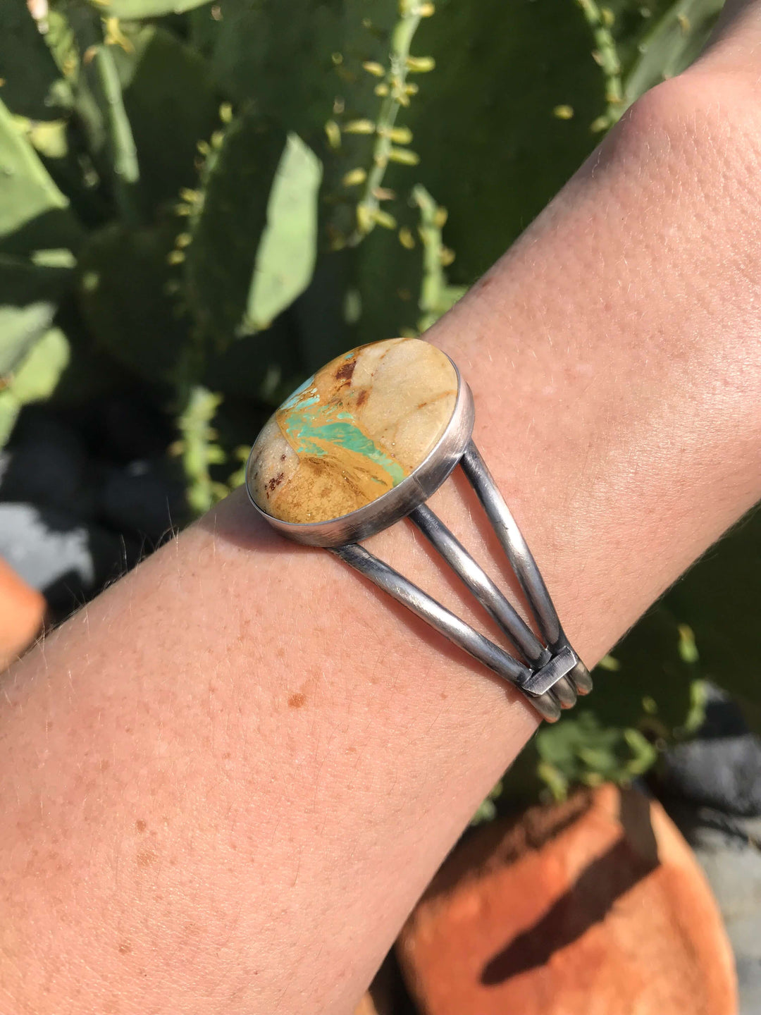 The Hinsdale Royston Cuff-Bracelets & Cuffs-Calli Co., Turquoise and Silver Jewelry, Native American Handmade, Zuni Tribe, Navajo Tribe, Brock Texas
