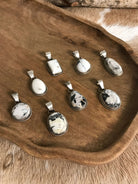 The Bixby White Buffalo Pendants-Pendants-Calli Co., Turquoise and Silver Jewelry, Native American Handmade, Zuni Tribe, Navajo Tribe, Brock Texas