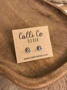 The Classico Knot Earrings-Earrings-Calli Co., Turquoise and Silver Jewelry, Native American Handmade, Zuni Tribe, Navajo Tribe, Brock Texas