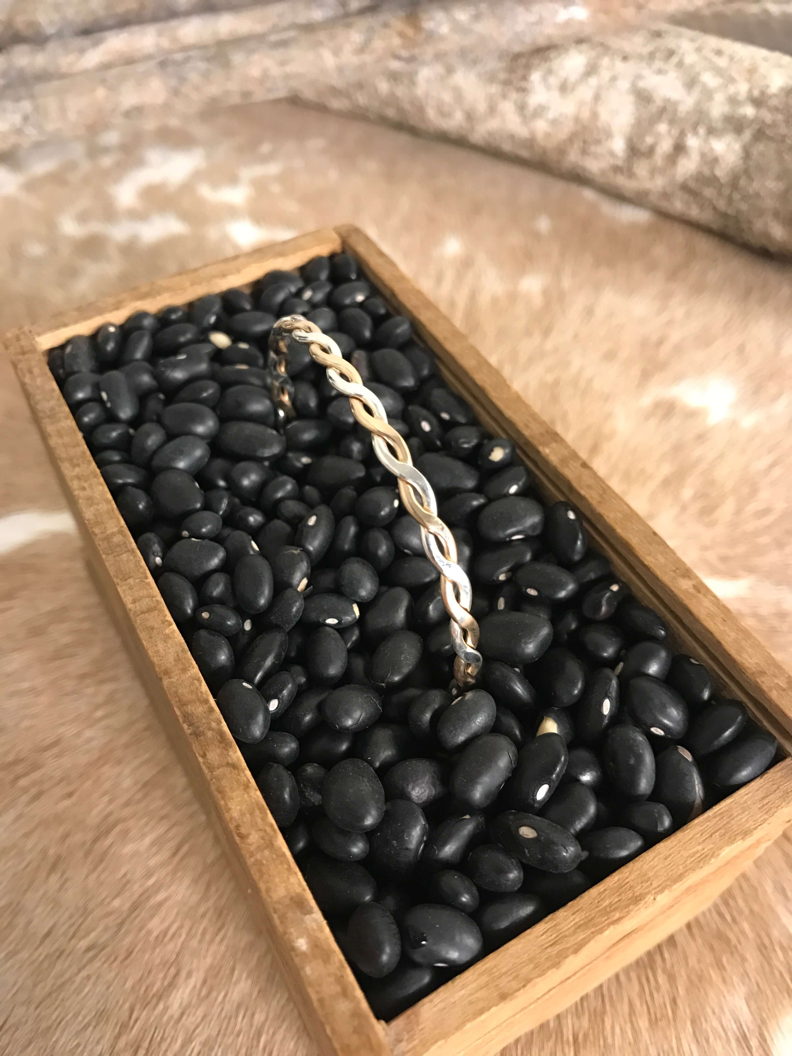 The Two Tone Braid Cuff-Bracelets & Cuffs-Calli Co., Turquoise and Silver Jewelry, Native American Handmade, Zuni Tribe, Navajo Tribe, Brock Texas