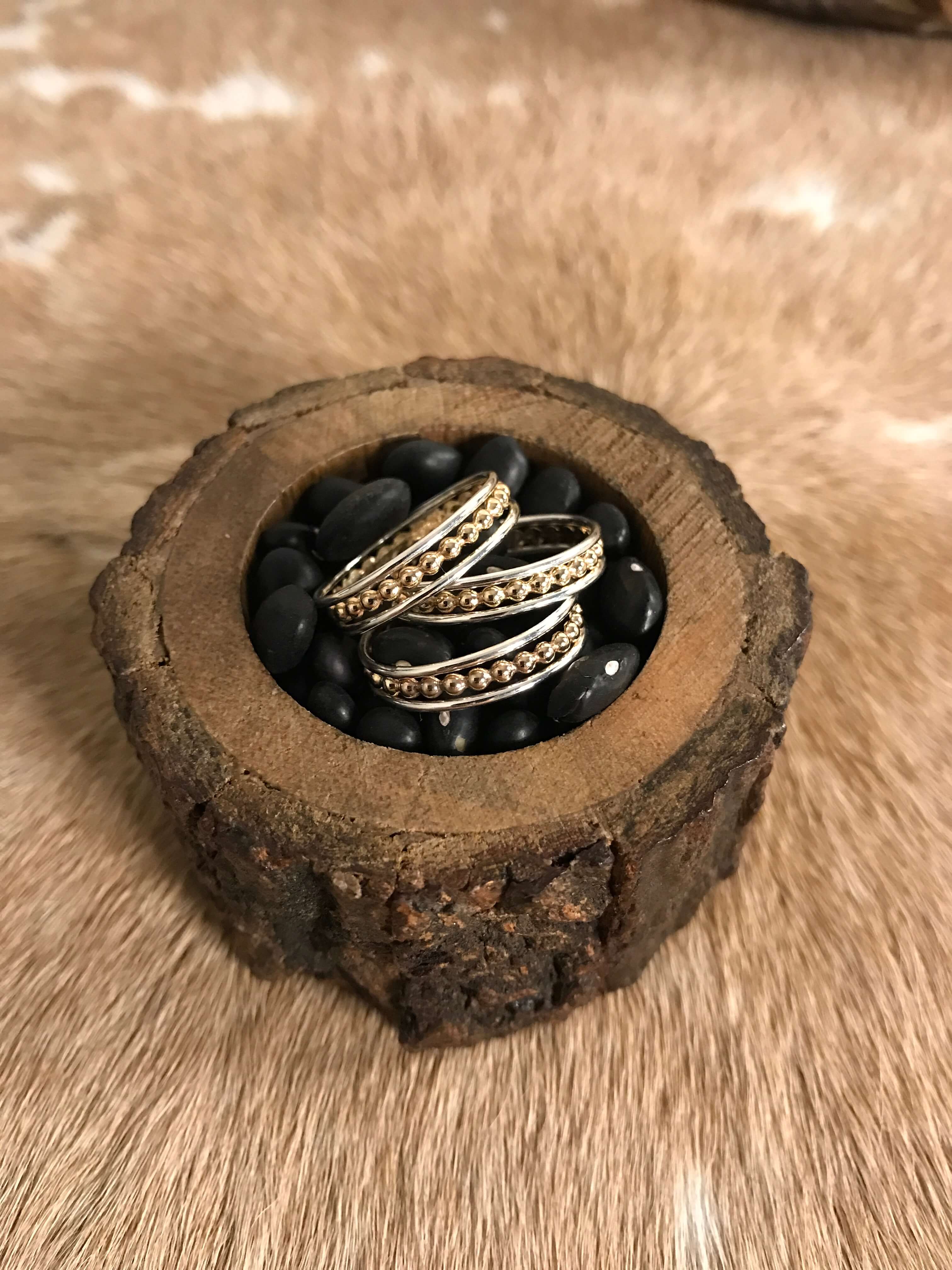 The Cabo Ring-Rings-Calli Co., Turquoise and Silver Jewelry, Native American Handmade, Zuni Tribe, Navajo Tribe, Brock Texas