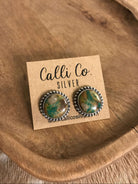 The Turquoise Studs, 5-Earrings-Calli Co., Turquoise and Silver Jewelry, Native American Handmade, Zuni Tribe, Navajo Tribe, Brock Texas