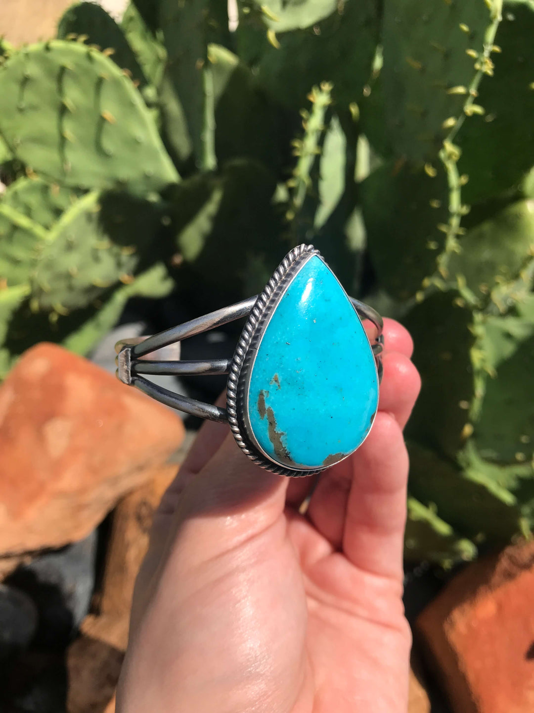 The Devonwood Cuff-Bracelets & Cuffs-Calli Co., Turquoise and Silver Jewelry, Native American Handmade, Zuni Tribe, Navajo Tribe, Brock Texas