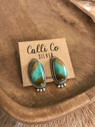 The Turquoise Studs, 44-Earrings-Calli Co., Turquoise and Silver Jewelry, Native American Handmade, Zuni Tribe, Navajo Tribe, Brock Texas