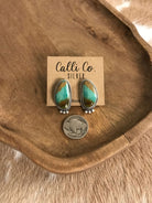 The Turquoise Studs, 44-Earrings-Calli Co., Turquoise and Silver Jewelry, Native American Handmade, Zuni Tribe, Navajo Tribe, Brock Texas