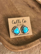 The Turquoise Studs, 47-Earrings-Calli Co., Turquoise and Silver Jewelry, Native American Handmade, Zuni Tribe, Navajo Tribe, Brock Texas