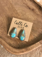 The Turquoise Studs, 50-Earrings-Calli Co., Turquoise and Silver Jewelry, Native American Handmade, Zuni Tribe, Navajo Tribe, Brock Texas