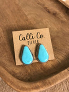 The Turquoise Studs, 51-Earrings-Calli Co., Turquoise and Silver Jewelry, Native American Handmade, Zuni Tribe, Navajo Tribe, Brock Texas