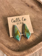 The Turquoise Studs, 57-Earrings-Calli Co., Turquoise and Silver Jewelry, Native American Handmade, Zuni Tribe, Navajo Tribe, Brock Texas