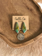 The Turquoise Studs, 57-Earrings-Calli Co., Turquoise and Silver Jewelry, Native American Handmade, Zuni Tribe, Navajo Tribe, Brock Texas