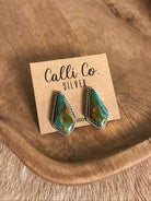 The Turquoise Studs, 60-Earrings-Calli Co., Turquoise and Silver Jewelry, Native American Handmade, Zuni Tribe, Navajo Tribe, Brock Texas