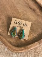 The Turquoise Studs, 60-Earrings-Calli Co., Turquoise and Silver Jewelry, Native American Handmade, Zuni Tribe, Navajo Tribe, Brock Texas