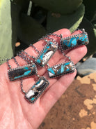 The Big Chief Necklaces in Kingman x White Buffalo-Necklaces-Calli Co., Turquoise and Silver Jewelry, Native American Handmade, Zuni Tribe, Navajo Tribe, Brock Texas