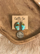 The Turquoise Studs, 62-Earrings-Calli Co., Turquoise and Silver Jewelry, Native American Handmade, Zuni Tribe, Navajo Tribe, Brock Texas