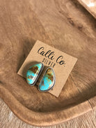 The Turquoise Studs, 62-Earrings-Calli Co., Turquoise and Silver Jewelry, Native American Handmade, Zuni Tribe, Navajo Tribe, Brock Texas