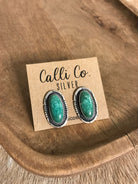 The Turquoise Studs, 64-Earrings-Calli Co., Turquoise and Silver Jewelry, Native American Handmade, Zuni Tribe, Navajo Tribe, Brock Texas