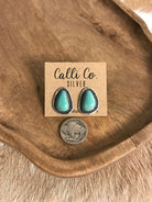 The Turquoise Studs, 70-Earrings-Calli Co., Turquoise and Silver Jewelry, Native American Handmade, Zuni Tribe, Navajo Tribe, Brock Texas