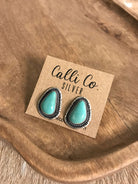 The Turquoise Studs, 70-Earrings-Calli Co., Turquoise and Silver Jewelry, Native American Handmade, Zuni Tribe, Navajo Tribe, Brock Texas