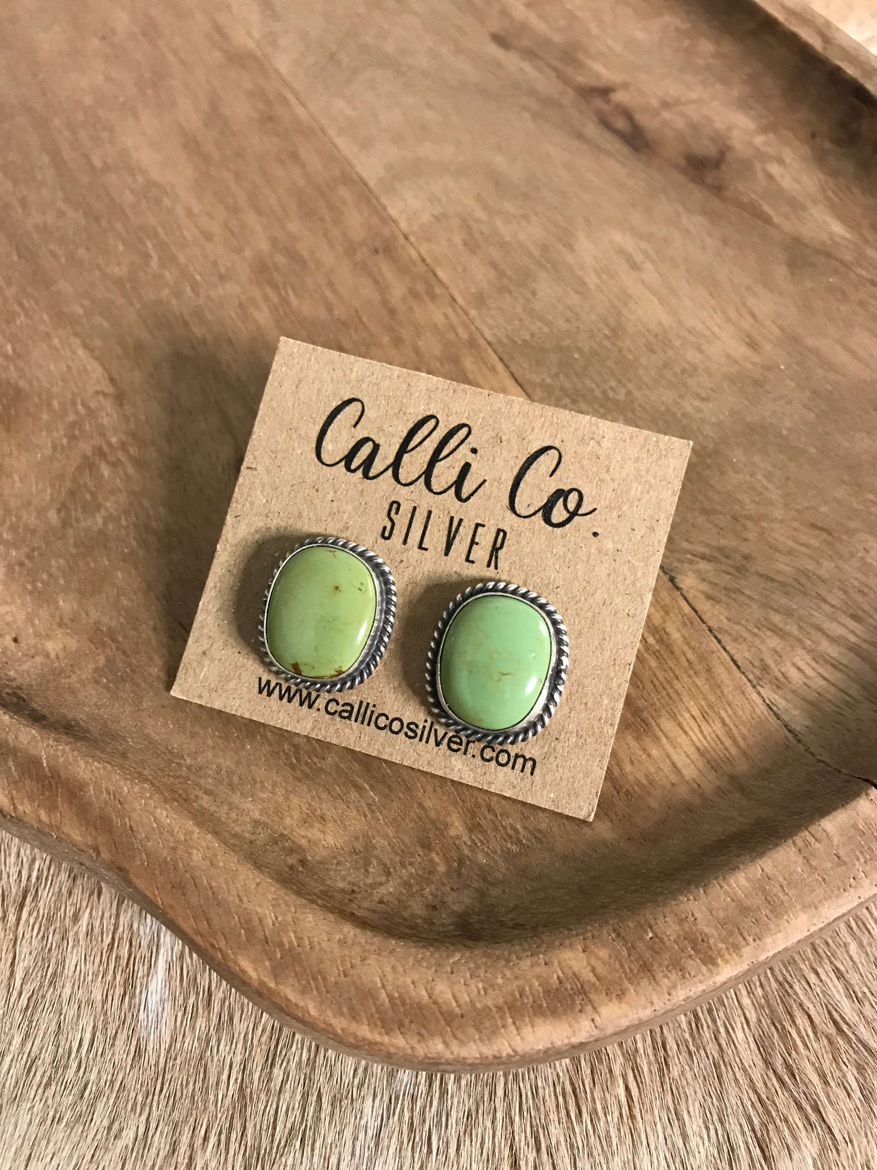 The Turquoise Studs, 71-Earrings-Calli Co., Turquoise and Silver Jewelry, Native American Handmade, Zuni Tribe, Navajo Tribe, Brock Texas