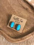The Turquoise Studs, 72-Earrings-Calli Co., Turquoise and Silver Jewelry, Native American Handmade, Zuni Tribe, Navajo Tribe, Brock Texas