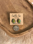 The Turquoise Studs, 74-Earrings-Calli Co., Turquoise and Silver Jewelry, Native American Handmade, Zuni Tribe, Navajo Tribe, Brock Texas