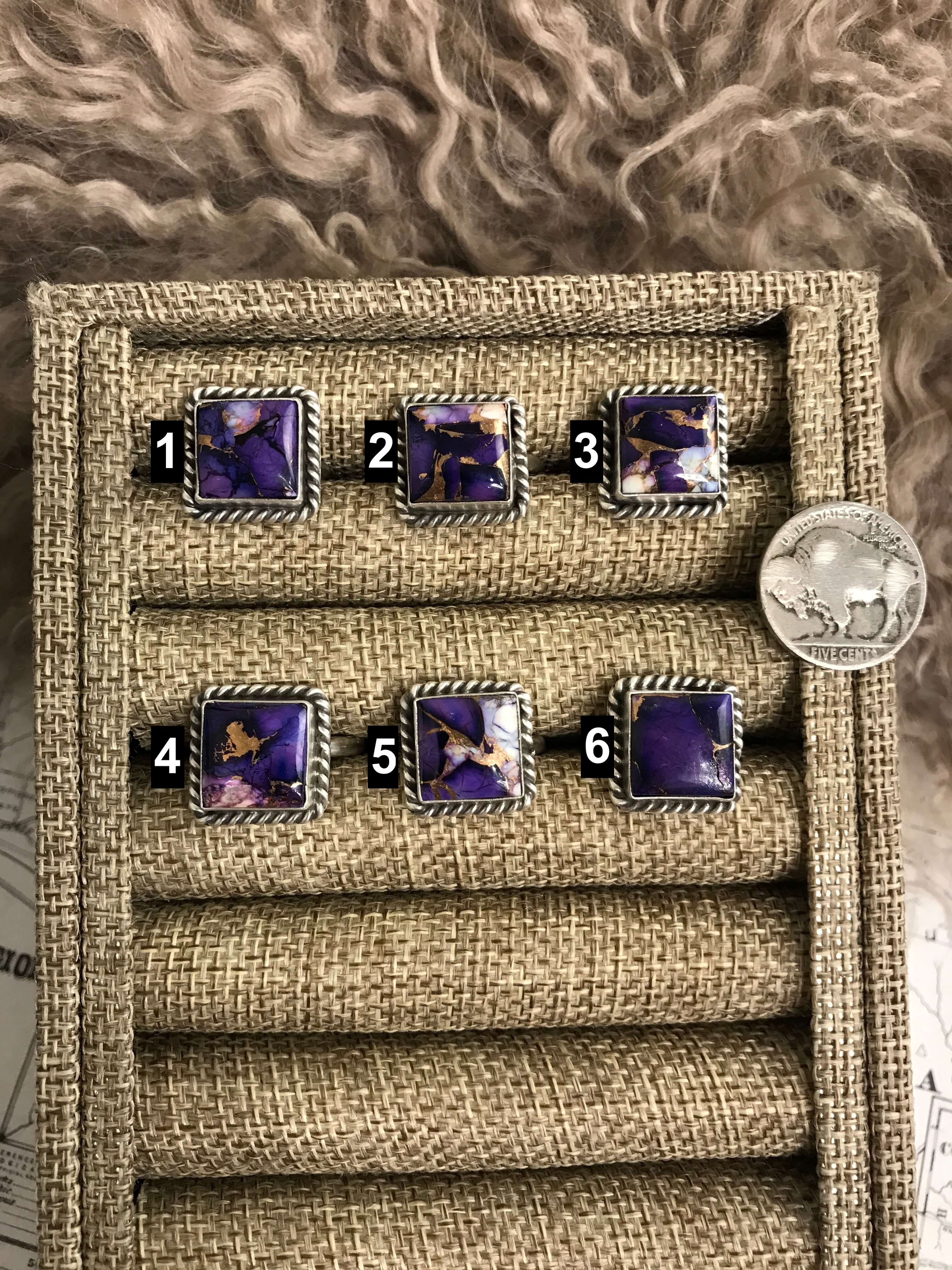 The Purple Dahlia Adjustable Rings – Calli Co. Silver