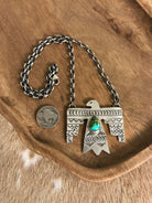 The Tahoka Thunderbird Necklace, 4-Necklaces-Calli Co., Turquoise and Silver Jewelry, Native American Handmade, Zuni Tribe, Navajo Tribe, Brock Texas