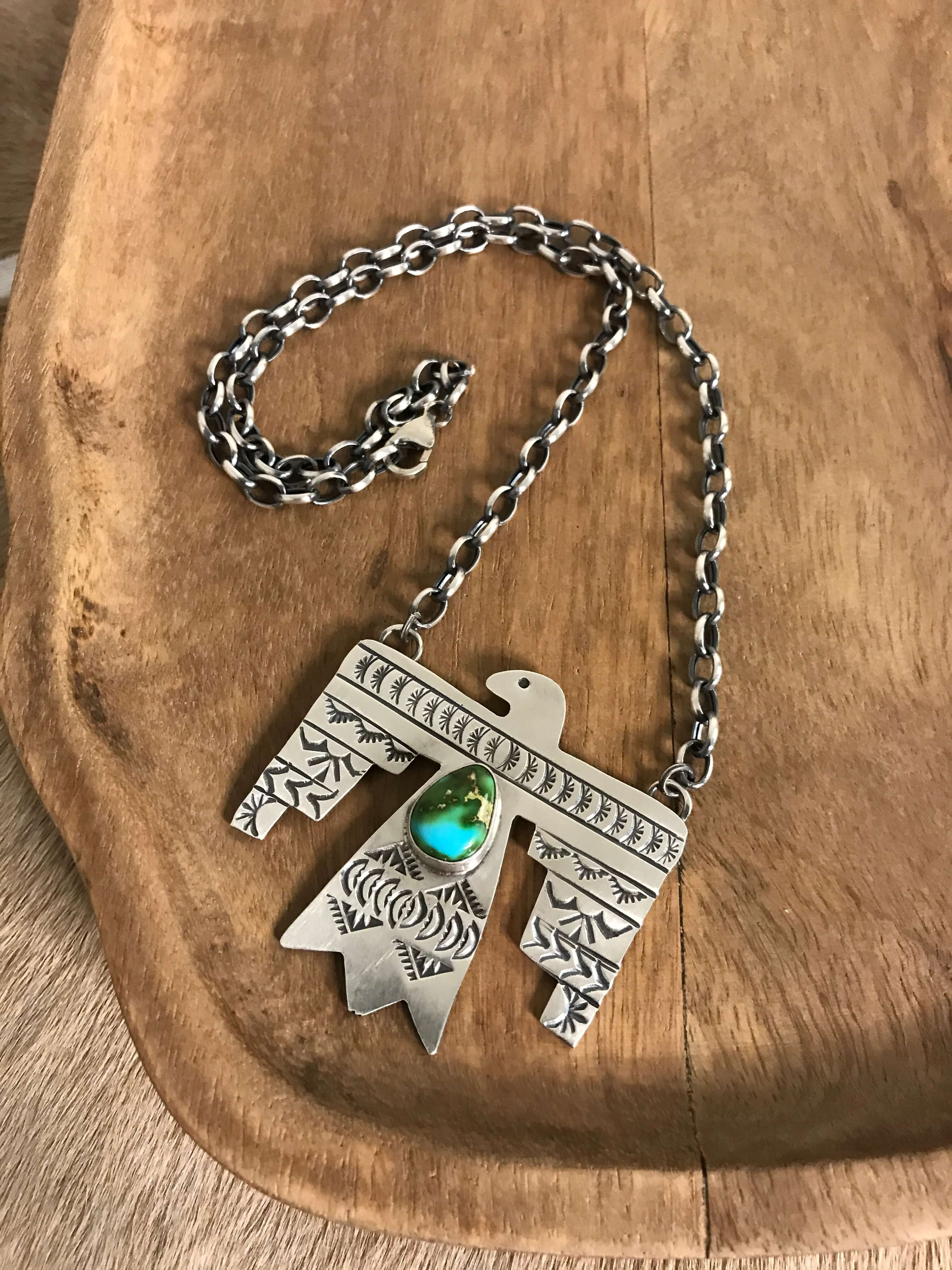 The Tahoka Thunderbird Necklace, 4 – Calli Co. Silver