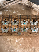 The Butterfly Necklace-Necklaces-Calli Co., Turquoise and Silver Jewelry, Native American Handmade, Zuni Tribe, Navajo Tribe, Brock Texas