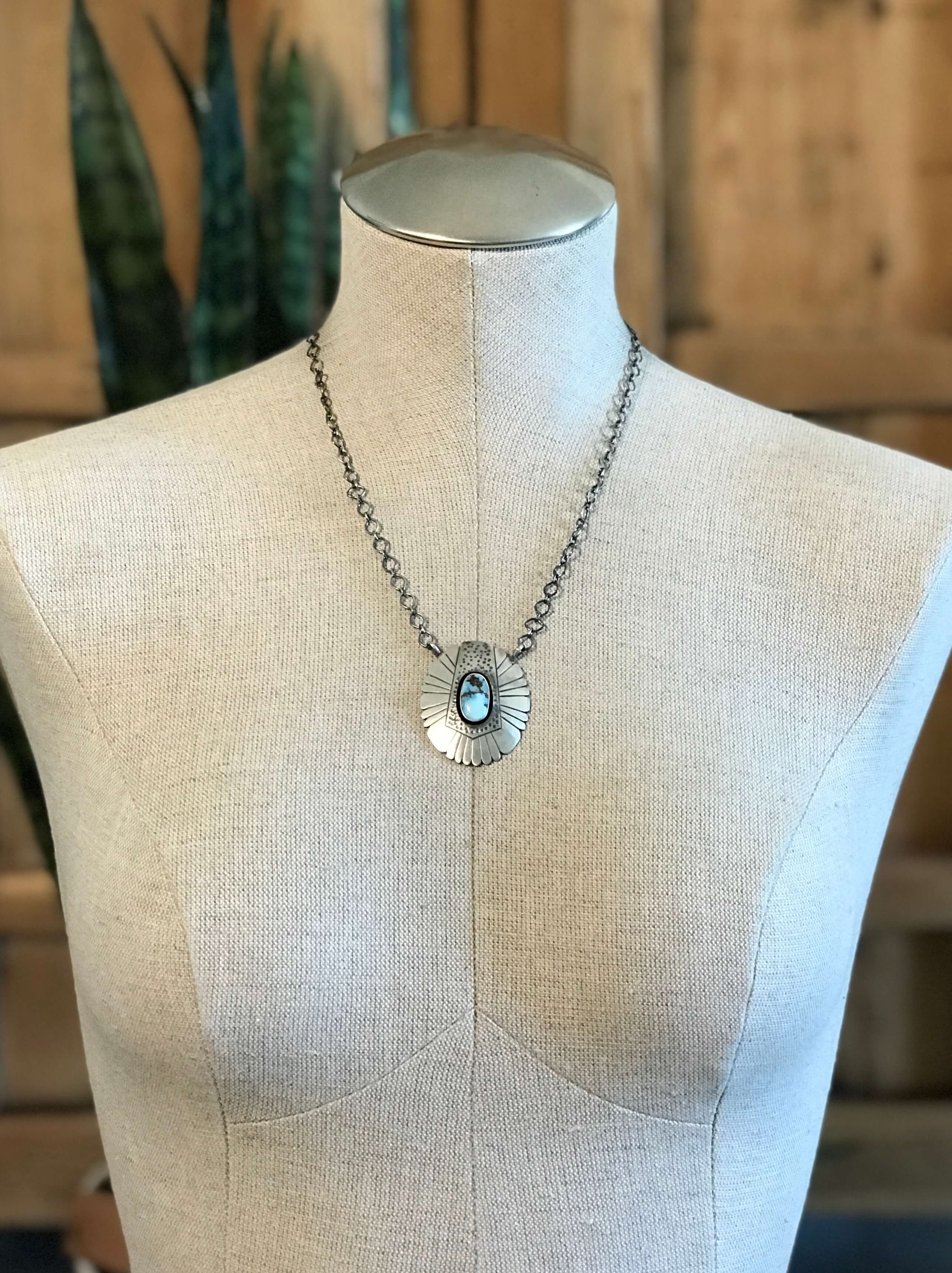 The Ronan Necklace, 2-Necklaces-Calli Co., Turquoise and Silver Jewelry, Native American Handmade, Zuni Tribe, Navajo Tribe, Brock Texas