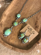 The Copeland Lariat Necklace Set, 1-Necklaces-Calli Co., Turquoise and Silver Jewelry, Native American Handmade, Zuni Tribe, Navajo Tribe, Brock Texas