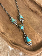 The Copeland Lariat Necklace Set, 3-Necklaces-Calli Co., Turquoise and Silver Jewelry, Native American Handmade, Zuni Tribe, Navajo Tribe, Brock Texas