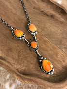 The Copeland Lariat Necklace Set, 5-Necklaces-Calli Co., Turquoise and Silver Jewelry, Native American Handmade, Zuni Tribe, Navajo Tribe, Brock Texas