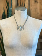 The Tahoka Thunderbird Necklace, 3-Necklaces-Calli Co., Turquoise and Silver Jewelry, Native American Handmade, Zuni Tribe, Navajo Tribe, Brock Texas