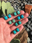 The Daily Studs-Earrings-Calli Co., Turquoise and Silver Jewelry, Native American Handmade, Zuni Tribe, Navajo Tribe, Brock Texas