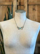 The Butterfly Necklace-Necklaces-Calli Co., Turquoise and Silver Jewelry, Native American Handmade, Zuni Tribe, Navajo Tribe, Brock Texas